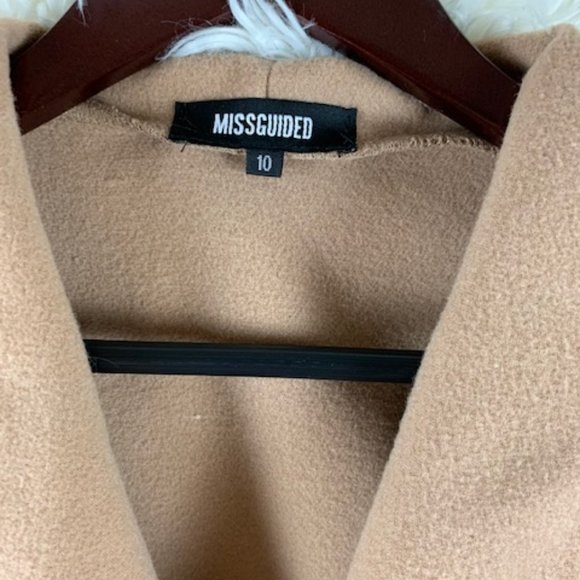 Missguided • Waterfall Trench Coat • Beige • 6 - Picture 11 of 12